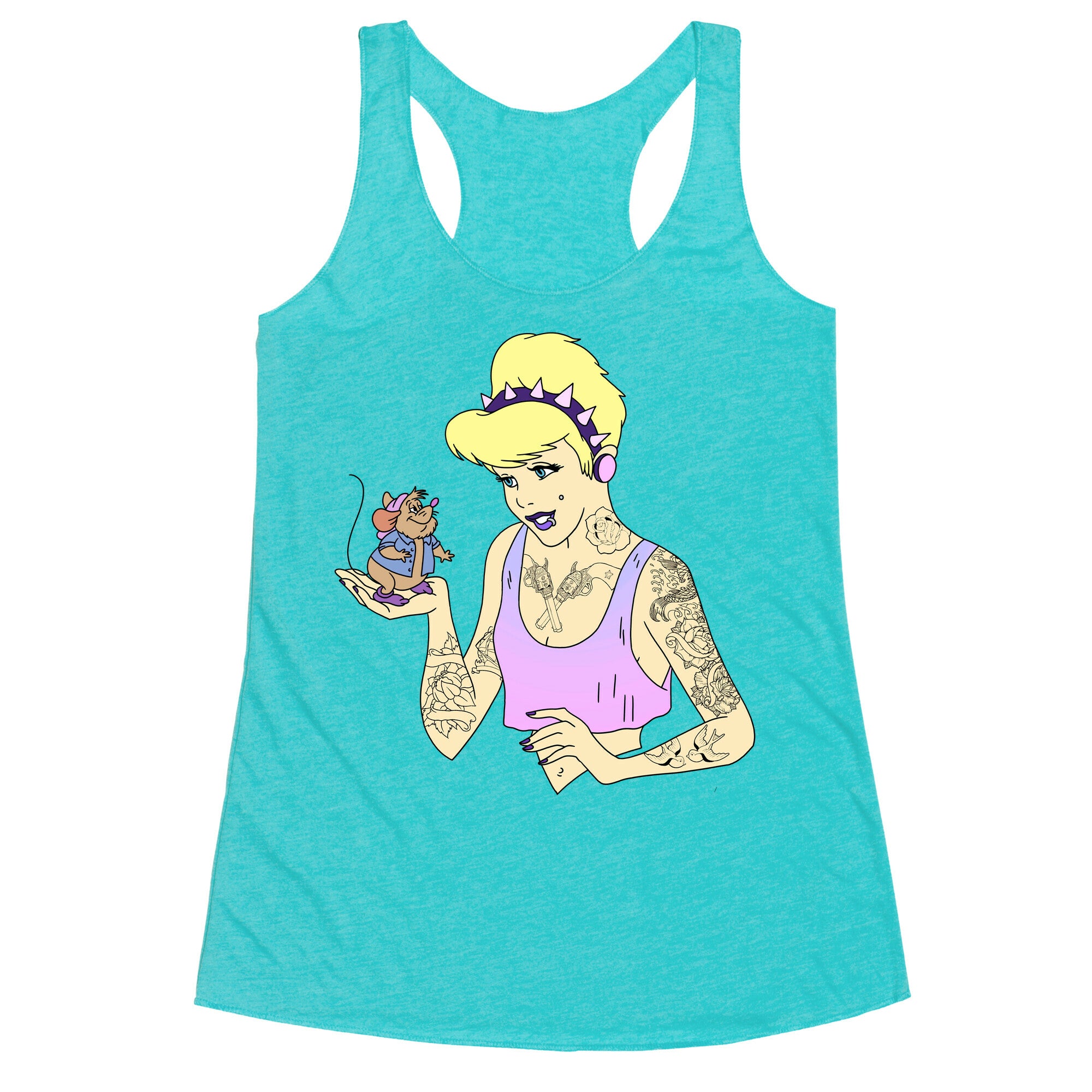 Pastel Goth Cinderella Racerback Tank